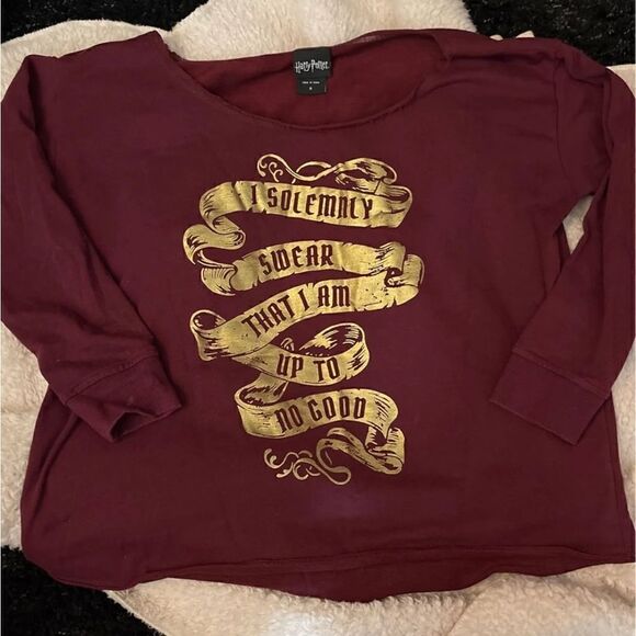 Torrid x harry potter plus size 0x/XL crewneck/off shoulder pullover top/shirt - Picture 1 of 3